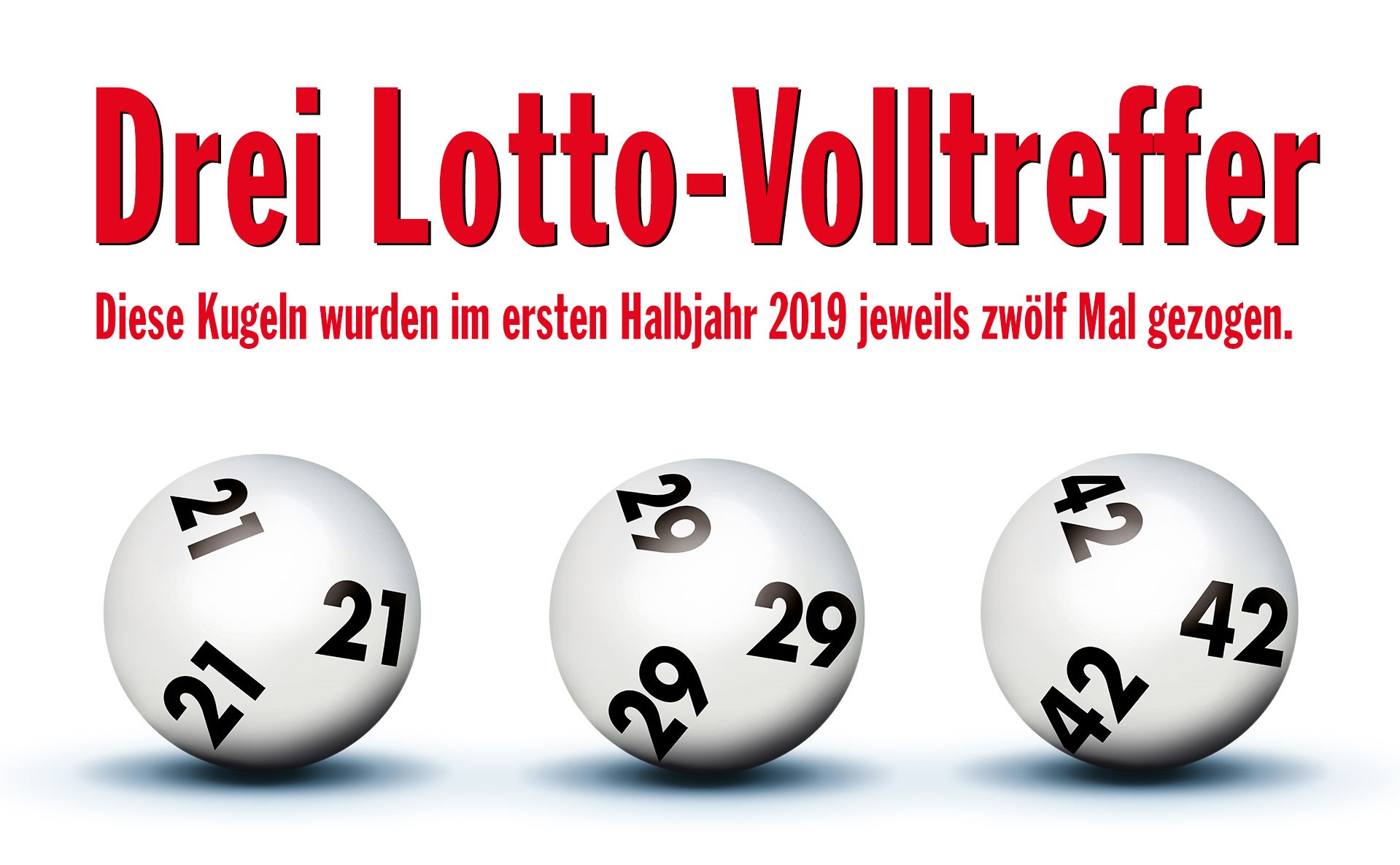 Halbjahresbilanz 2019 Häufigste Lottozahlen