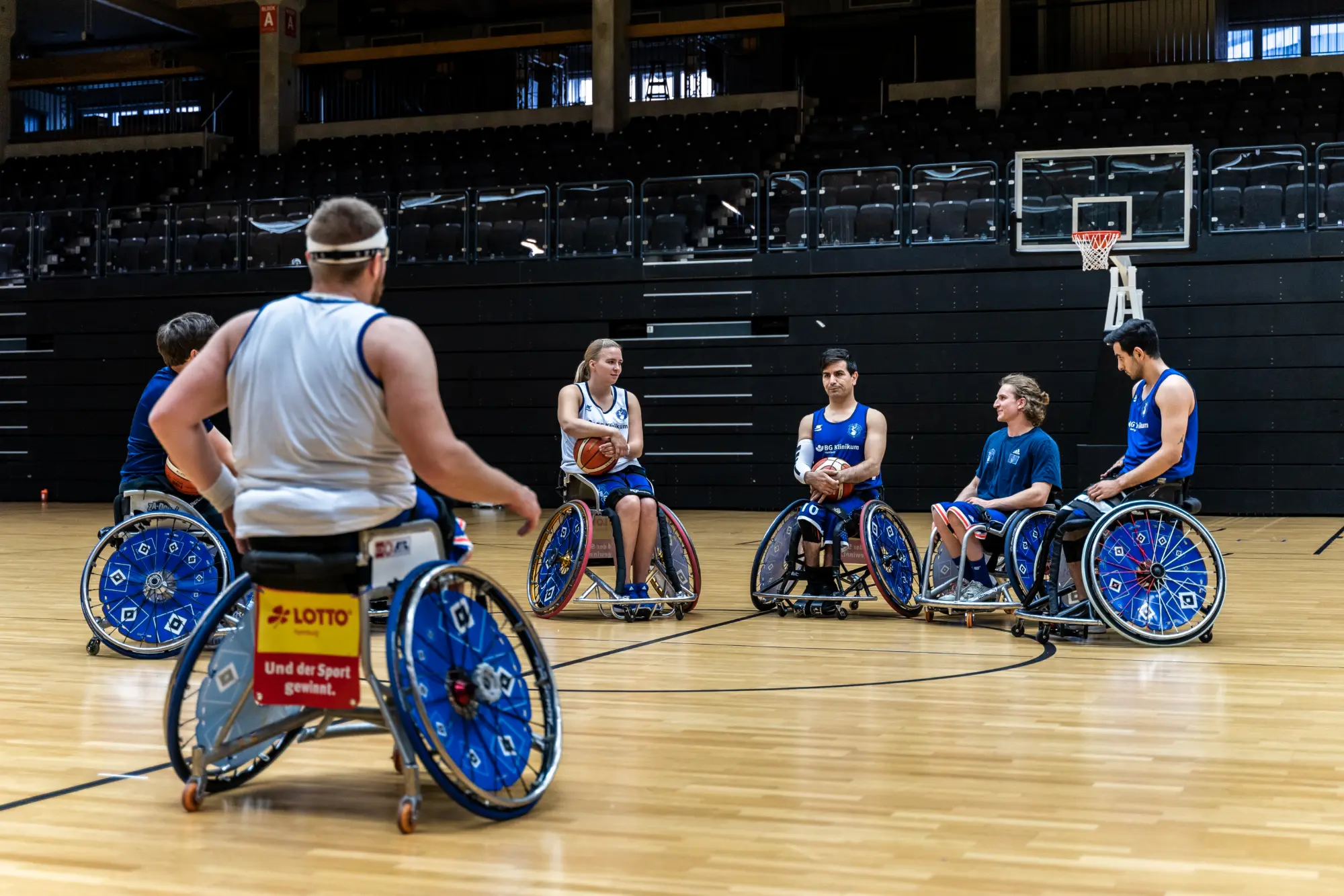 Rollstuhlbasketball BG Baskets Gruppe