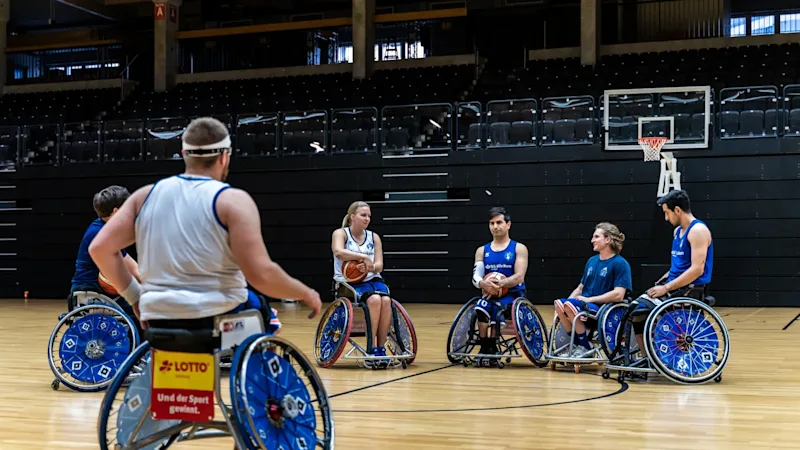 Rollstuhlbasketball BG Baskets Gruppe