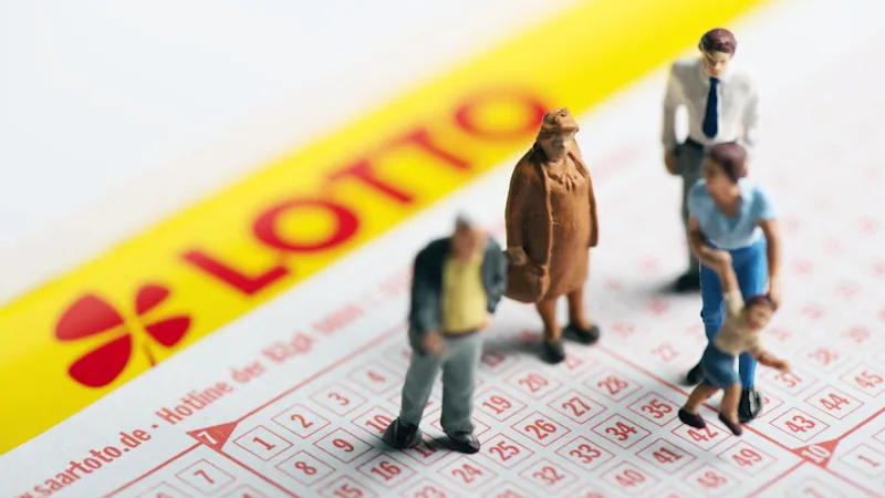Lottoschein mit Figuren