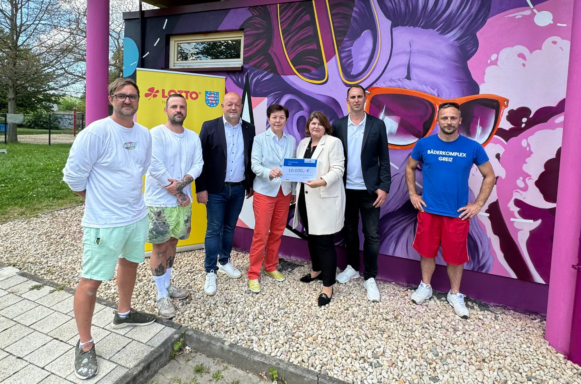 Projekt Grafitti im Schwimmbad Greiz