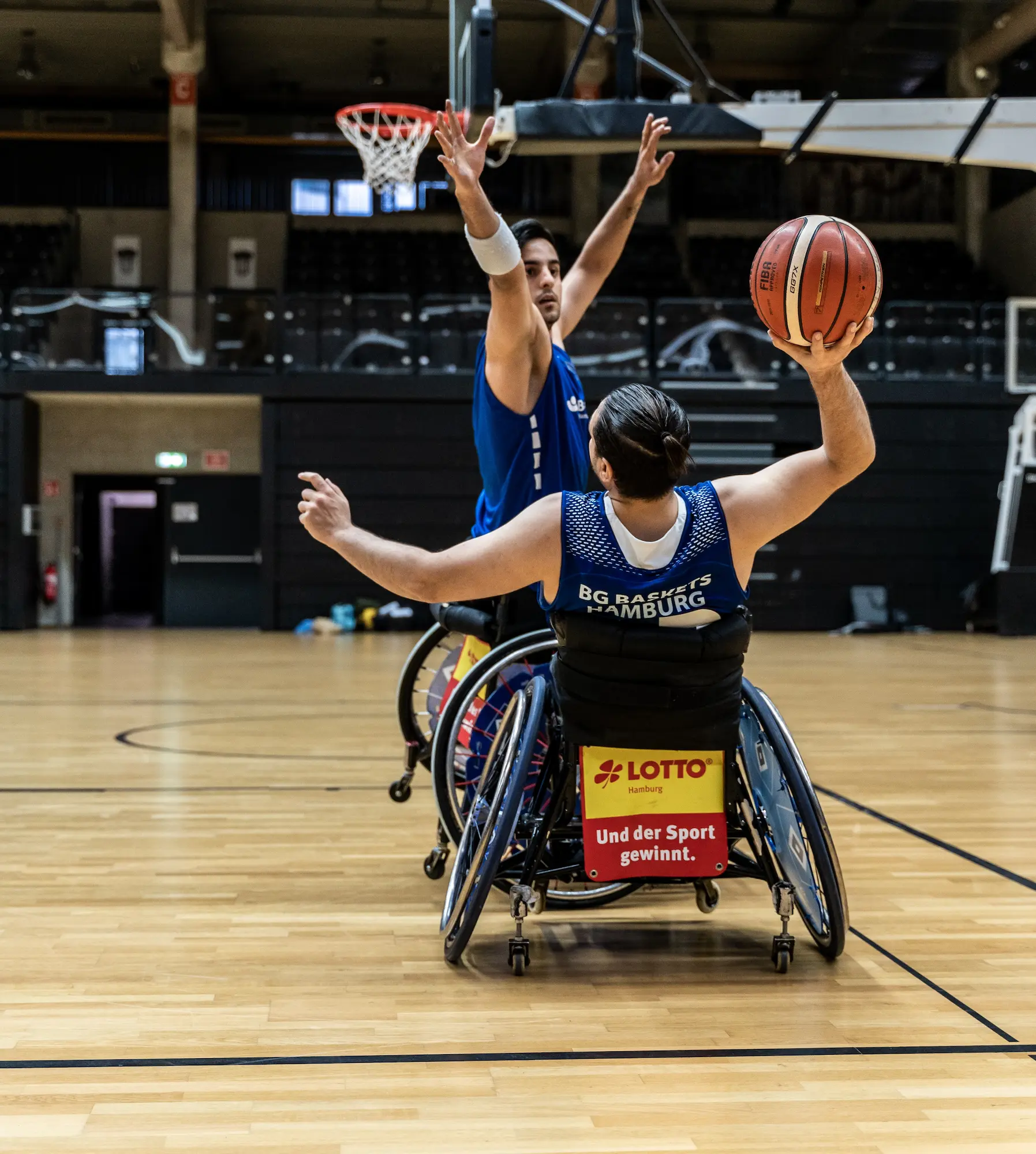 Rollstuhlbasketball BG Baskets in Aktion
